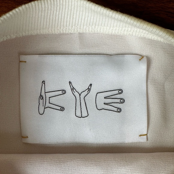 White Faux Leather Crop by KYE - Picture 3 of 3